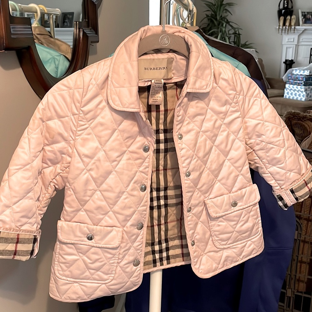 Girls Burberry spring coat